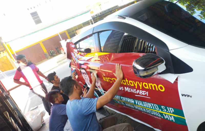 Musim Pilkada, Anugerah21 Digital Printing Bulukumba Banjir Pesanan