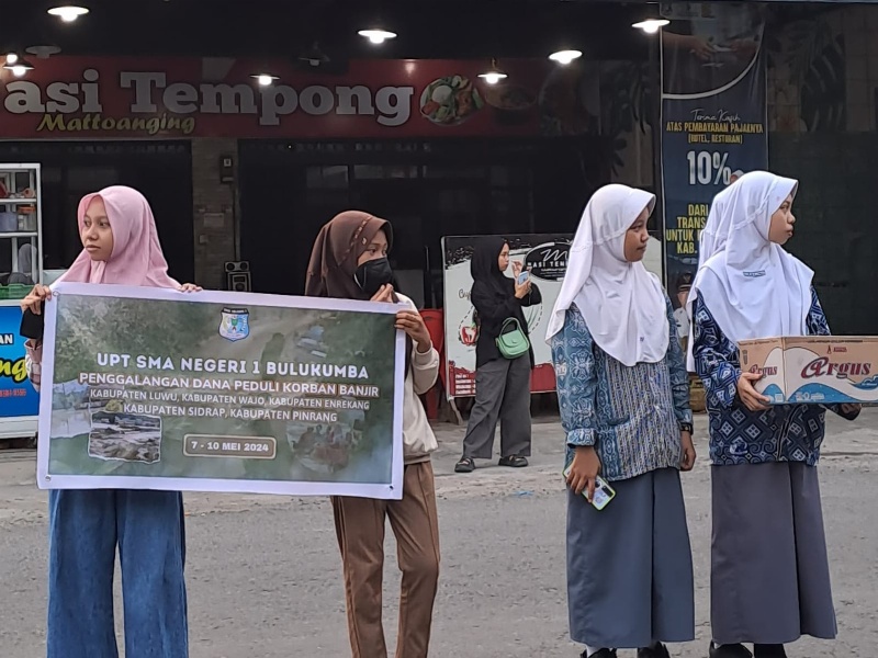 Bencana alam Melanda Lima Kabupaten di Sulsel, Pelajar SMAN 1 Bulukumba Galang bantuan 