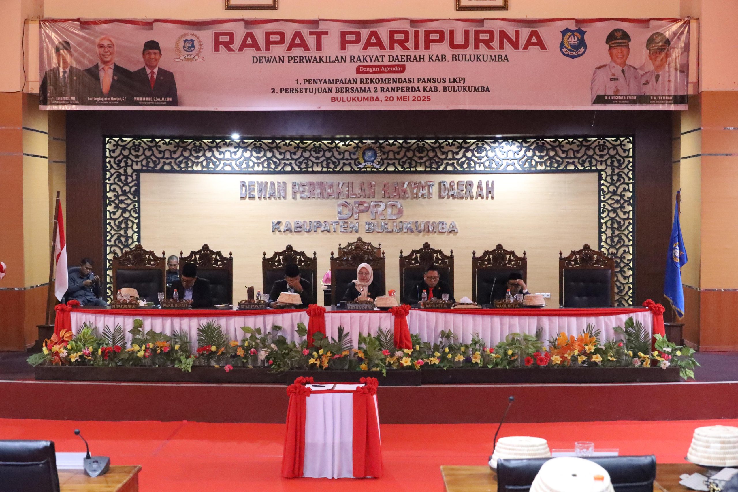 DPRD Bulukumba Gelar Rapat Paripurna, Penyampaian Rekomendasi LKPJ Bupati, dan Persetujuan Bersama  Ranperda
