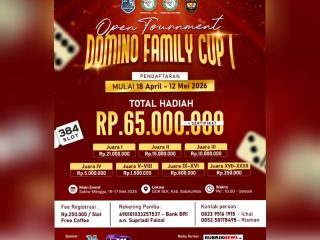Turnamen Domino Family Cup I Digelar di Bulukumba, Panitia Masih Buka Slot 