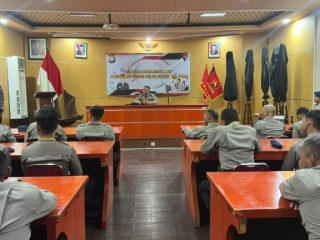 Satuan Brimob Polda Sulsel Gelar Pelatihan Manajemen Staf