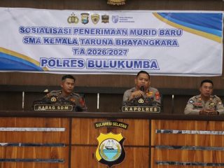 Kapolres Buka Sosialisasi Penerimaan Murid Baru SMA Kemala Taruna Bhayangkara